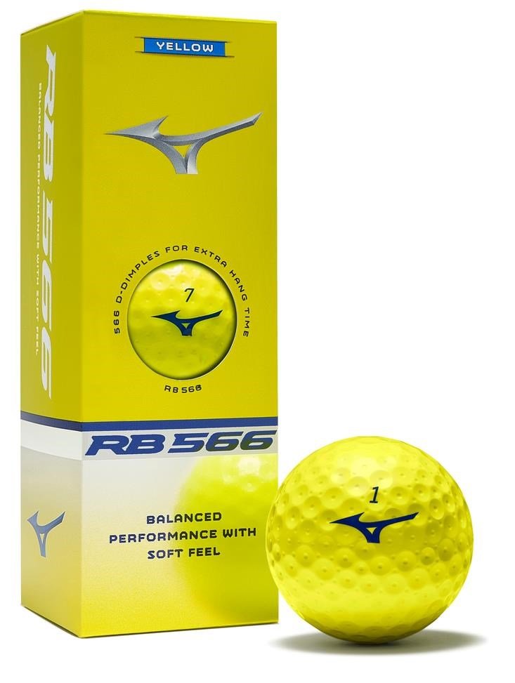 Mizuno RB 566 pelotas de golf, amarillas