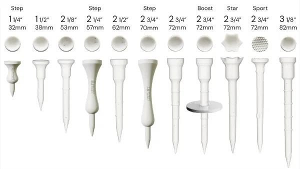 Lignum Ecoline Next Step Tee 70mm (2 3/4"), pack de 12