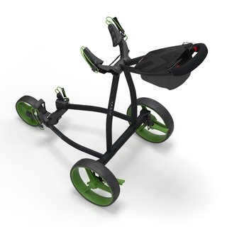 Big Max Blade IP 2.0 carrito manual de golf, negro/lima