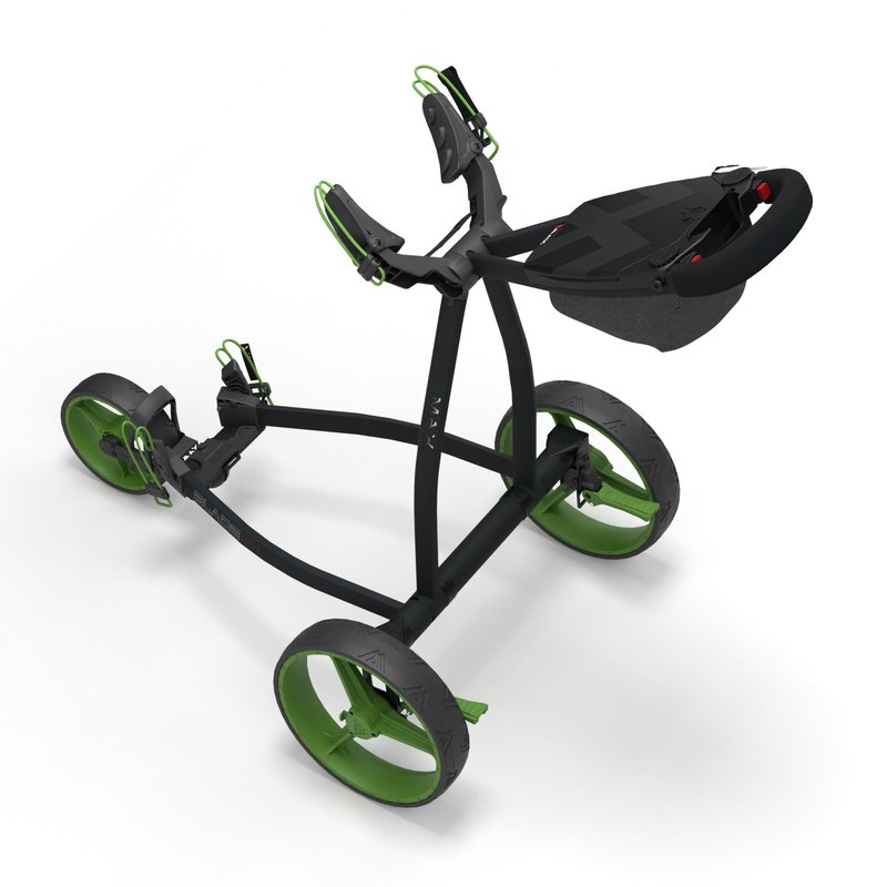 Big Max Blade IP 2.0 carrito manual de golf, negro/lima
