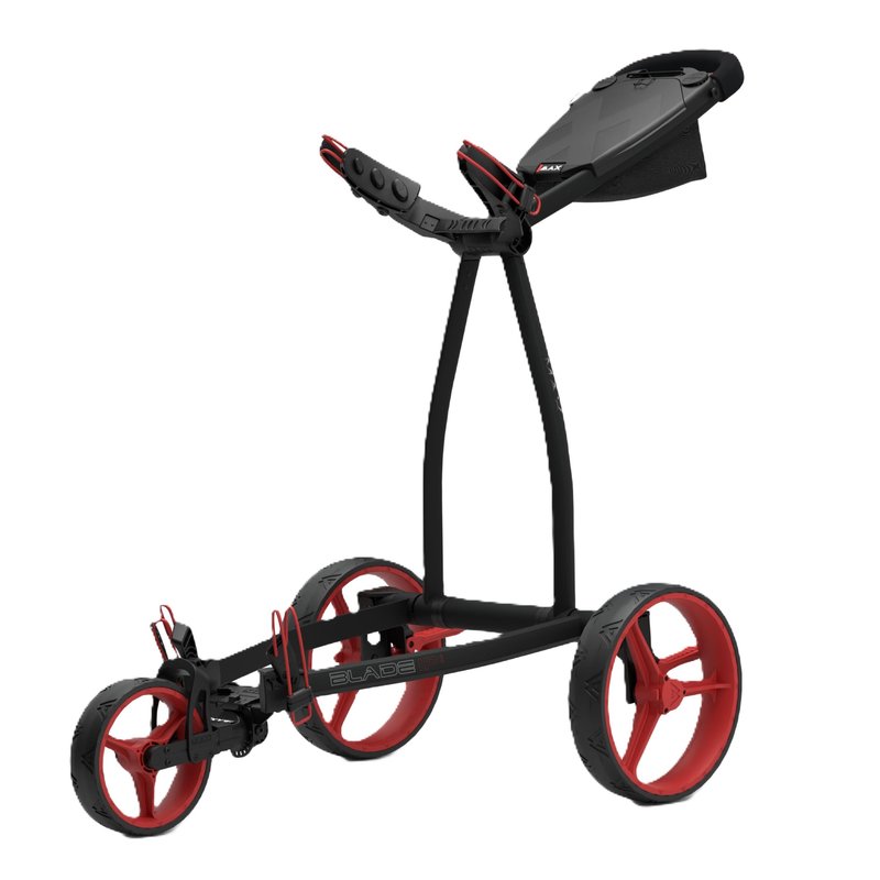 Big Max Blade IP 2.0 carrito manual de golf, negro/rojo