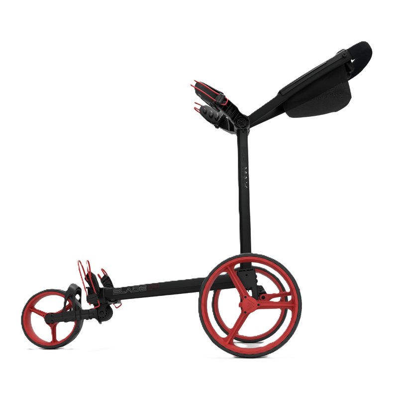 Big Max Blade IP 2.0 carrito manual de golf, negro/rojo
