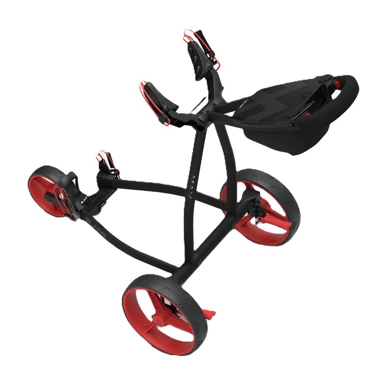 Big Max Blade IP 2.0 carrito manual de golf, negro/rojo