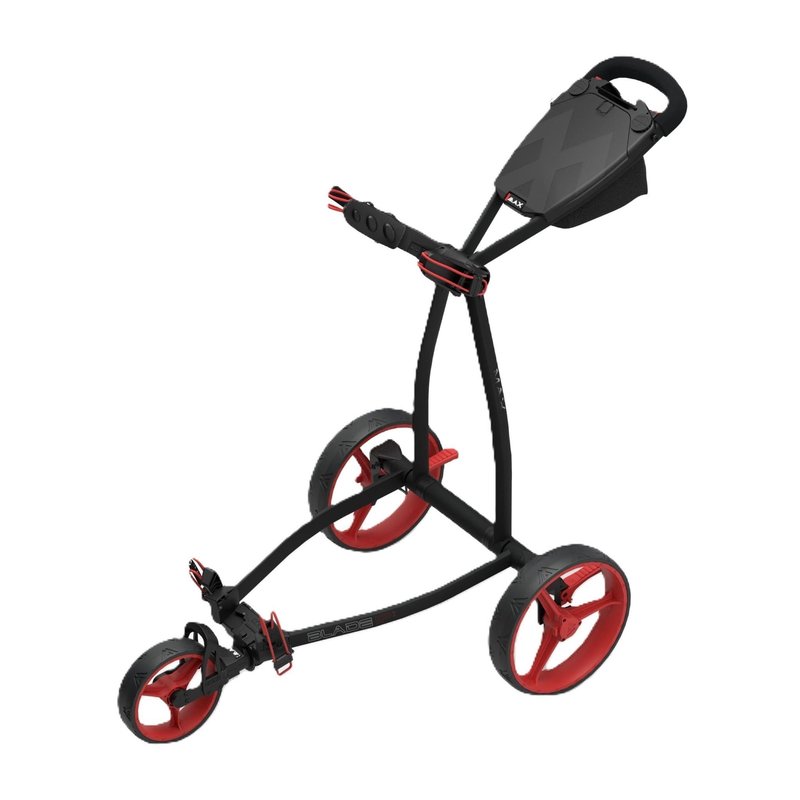 Big Max Blade IP 2.0 carrito manual de golf, negro/rojo