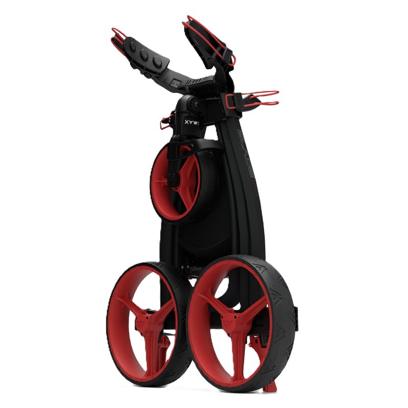 Big Max Blade IP 2.0 carrito manual de golf, negro/rojo