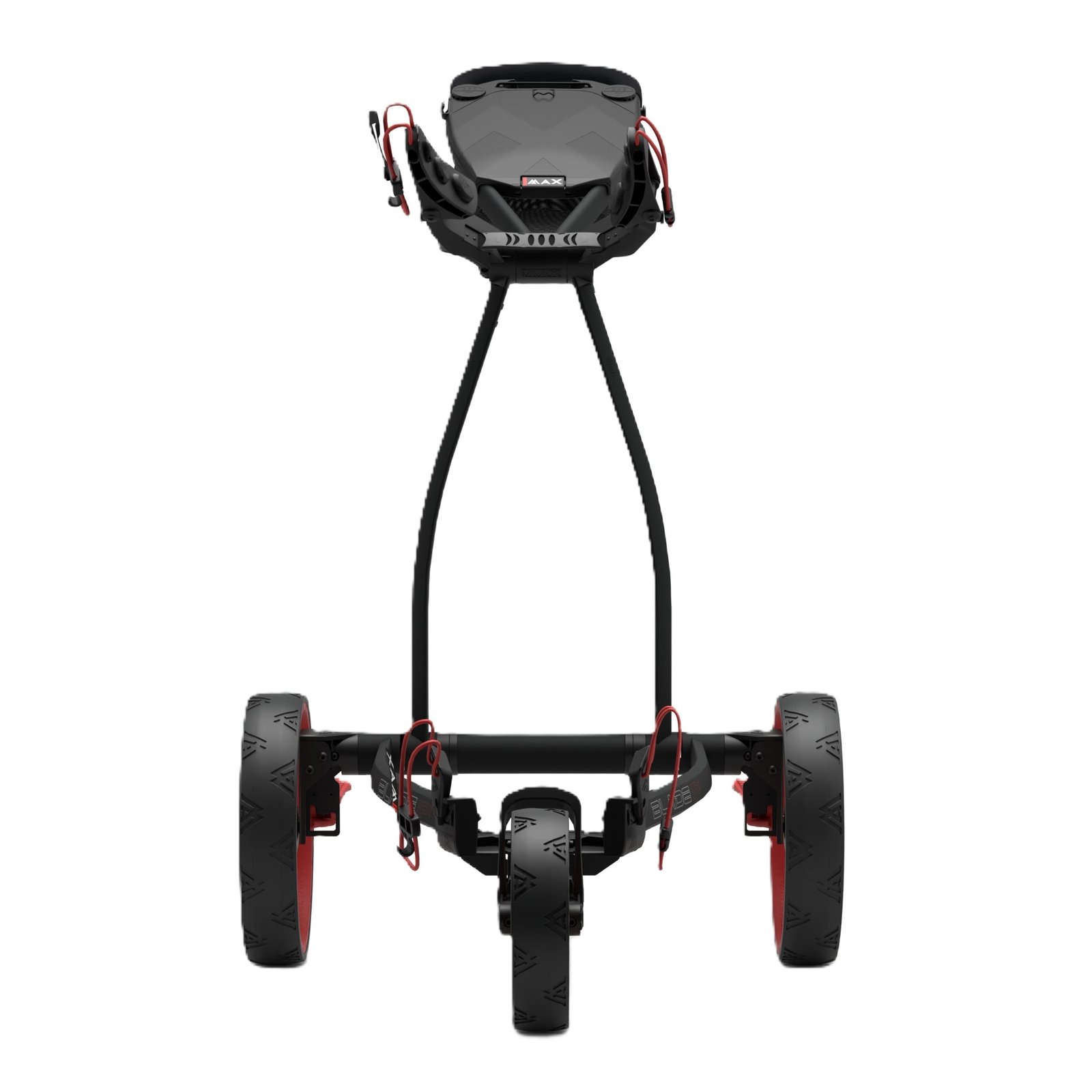 Big Max Blade IP 2.0 carrito manual de golf, negro/rojo