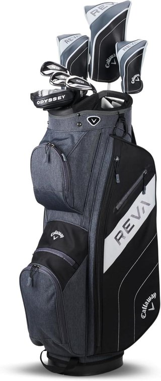 Callaway Reva 8PC Black set de golf para mujer, grafito