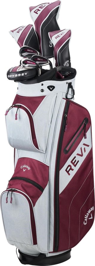 Callaway Reva 8PC Eggplant set de golf para mujer, grafito