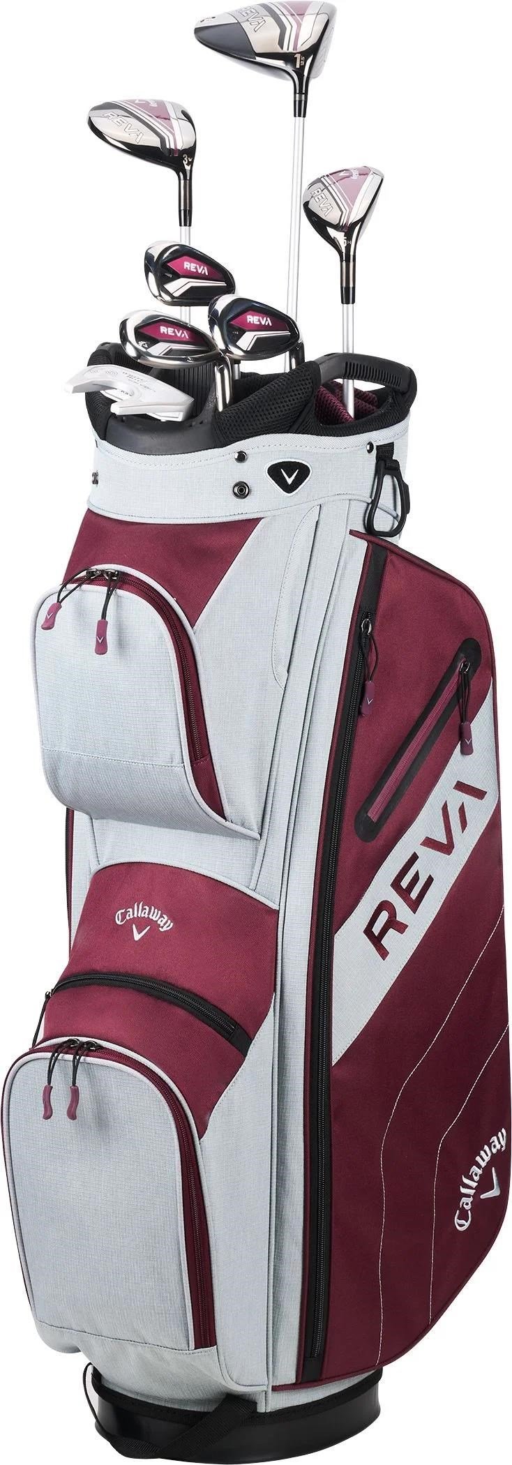 Callaway Reva 8PC Eggplant set de golf para mujer, grafito