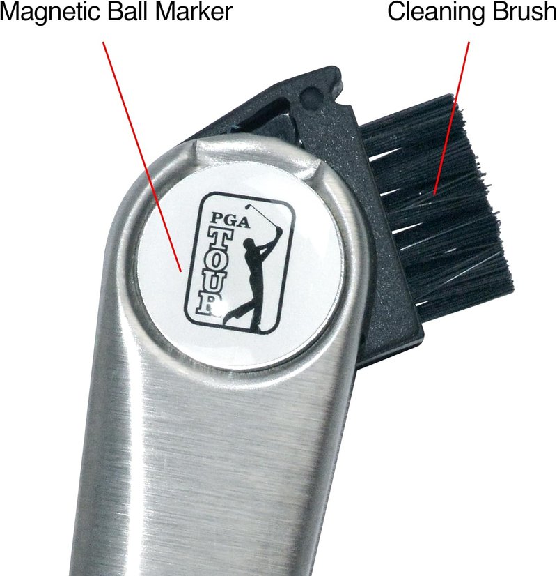 PGA Tour Multi-Tool Outil Polyvalent herramienta de divot, plateada