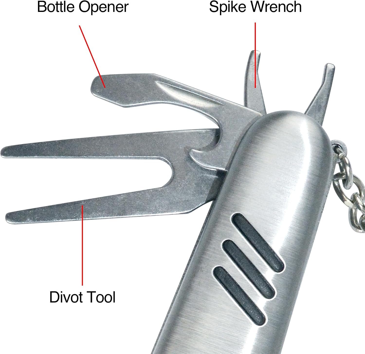 PGA Tour Multi-Tool Outil Polyvalent herramienta de divot, plateada