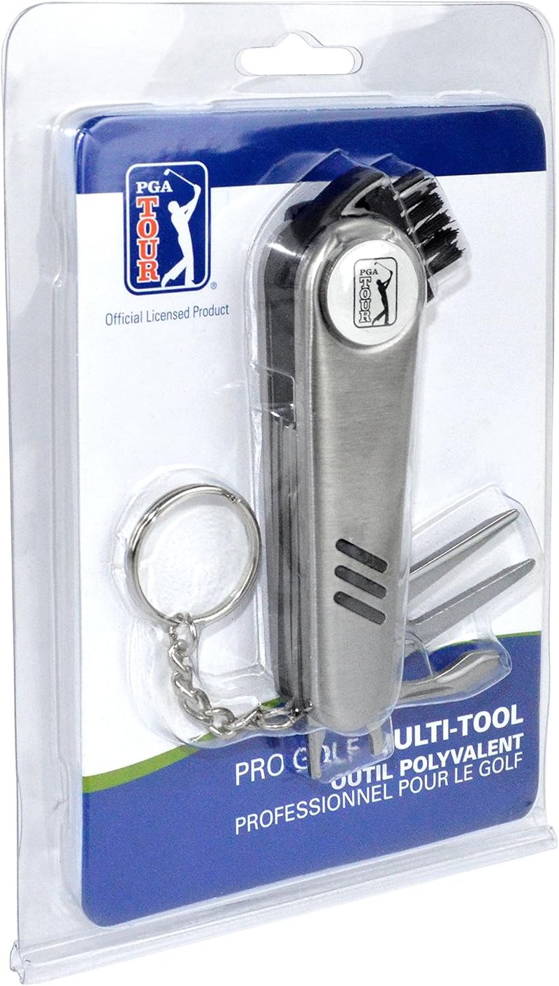 PGA Tour Multi-Tool Outil Polyvalent herramienta de divot, plateada