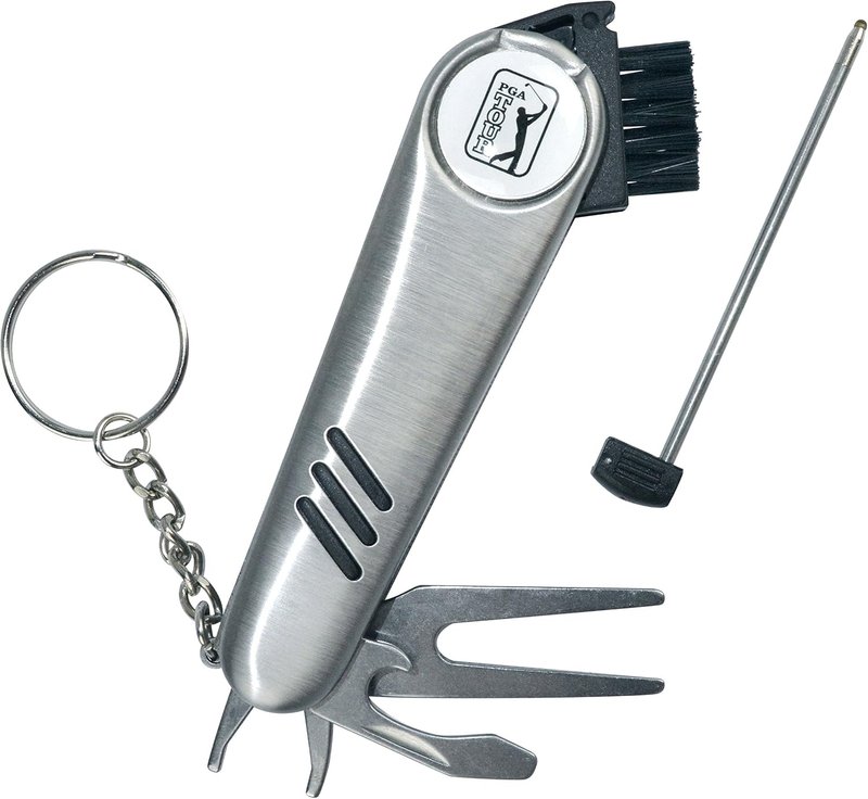 PGA Tour Multi-Tool Outil Polyvalent herramienta de divot, plateada