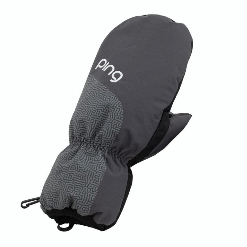 PING Ping Cart Mittens 241 guantes de invierno de golf para mujer, negro