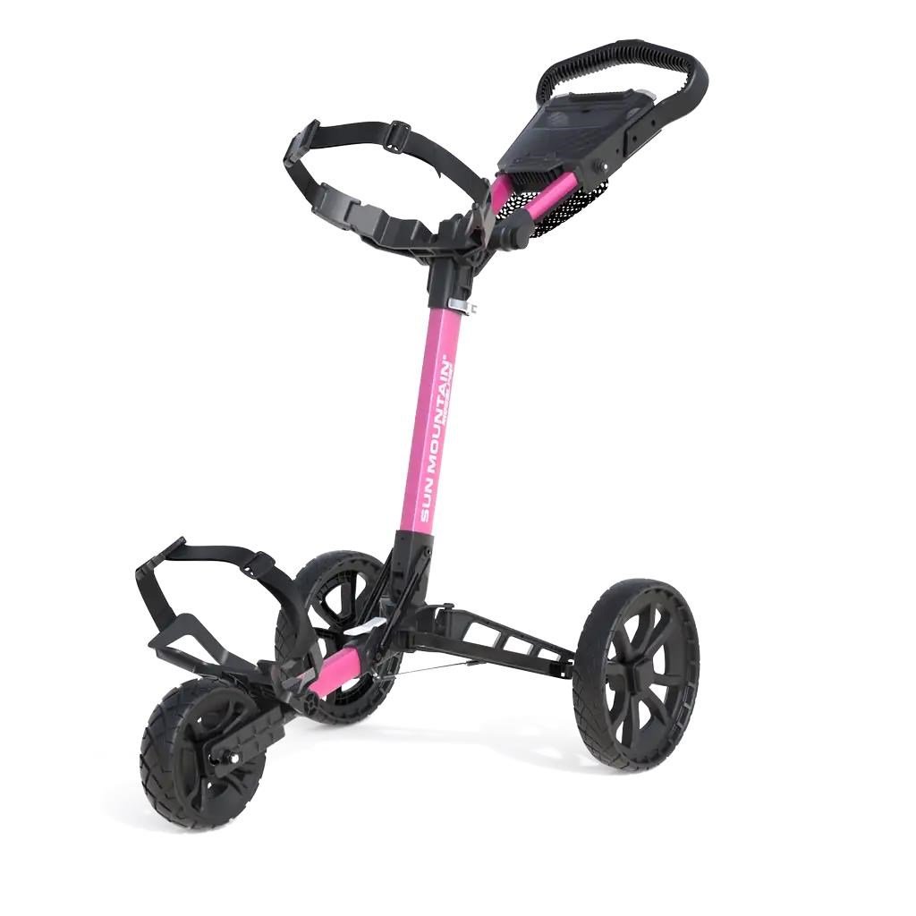 Sun Mountain Ridgeline 3 carrito de golf manual, rosa