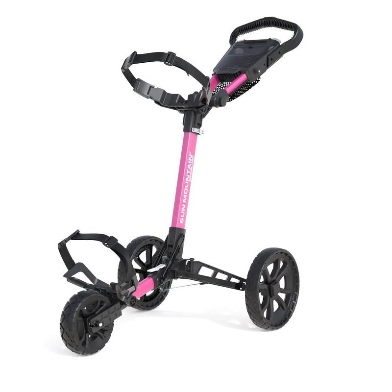 Sun Mountain Ridgeline 3 carrito de golf manual, rosa