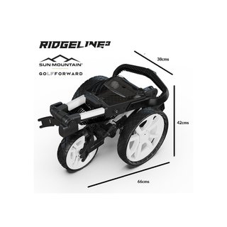 Sun Mountain Ridgeline 3 carrito de golf manual, rosa