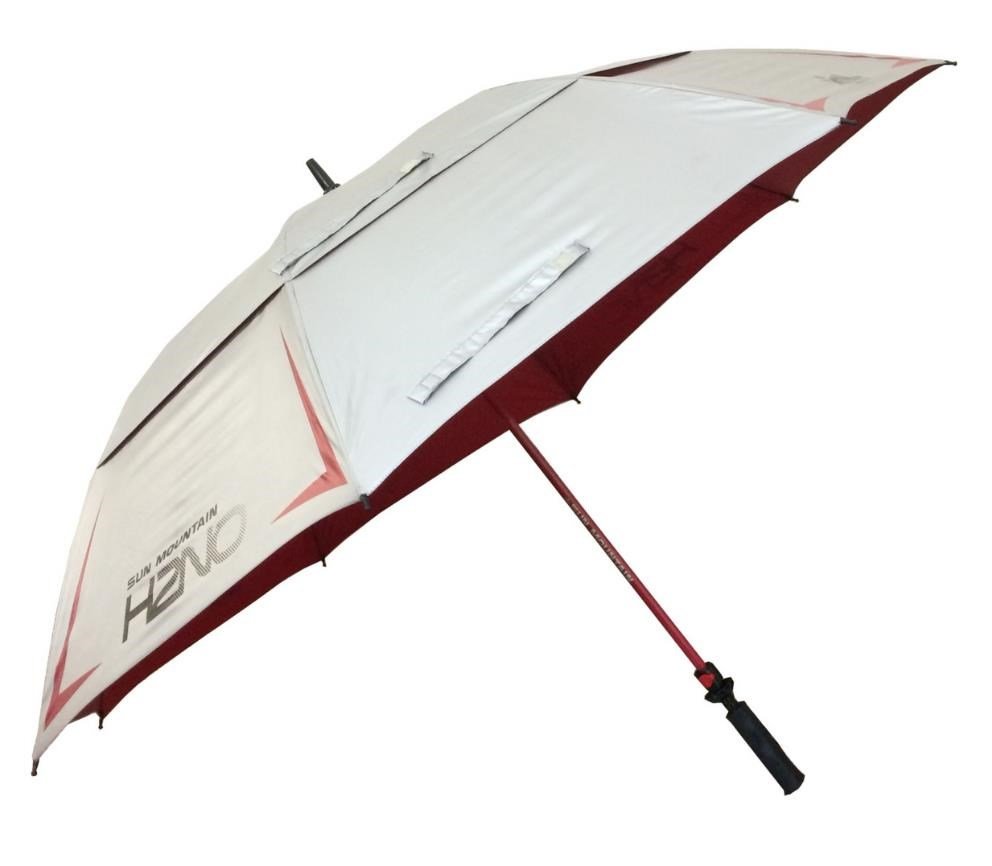 Sun Mountain H2NO Chrome UV paraguas 68", rojo