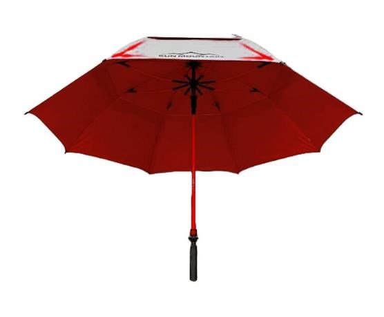 Sun Mountain H2NO Chrome UV paraguas 68", rojo