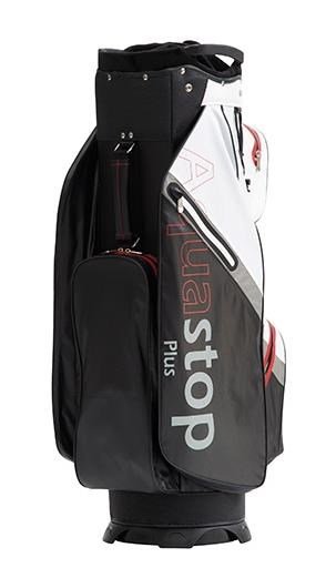 JuCad Aquastop Plus Facelift cart bag, negro/blanco/rojo