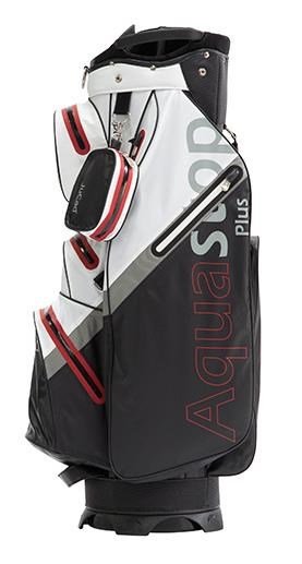 JuCad Aquastop Plus Facelift cart bag, negro/blanco/rojo