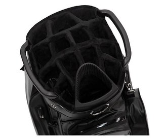 JuCad Aquastop Plus Facelift cart bag, negro/blanco/rojo