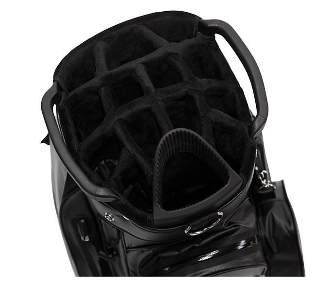 JuCad Aquastop Plus Facelift cart bag, negro/blanco/rojo