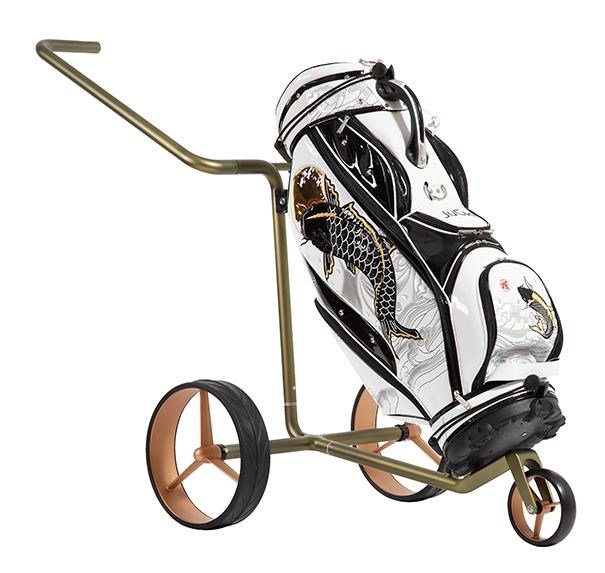 JuCad Carbon Verde Rosé carrito manual, edición especial + bolsa de transporte JTT