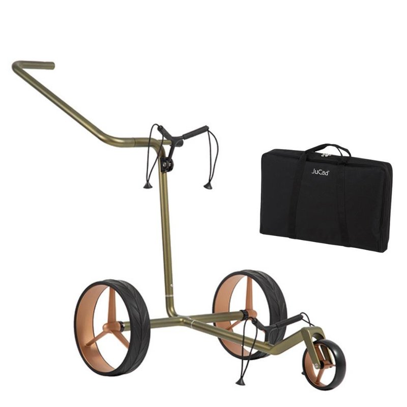 JuCad Carbon Verde Rosé carrito manual, edición especial + bolsa de transporte JTT