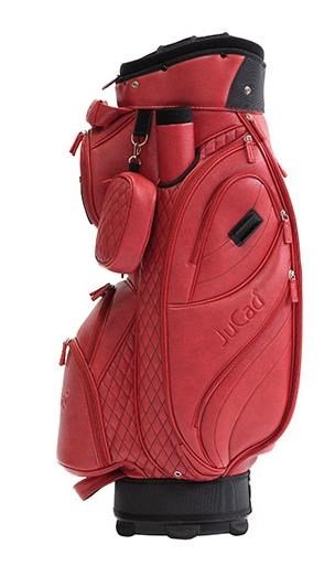 JuCad Style cart bag, rojo/leather optic