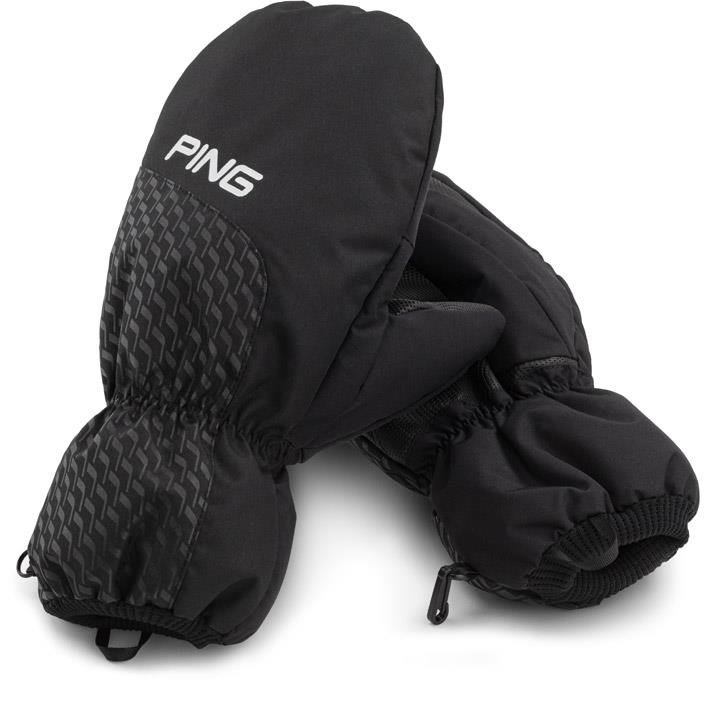 PING Ping Cart Mittens guantes de invierno de golf para hombre, negro