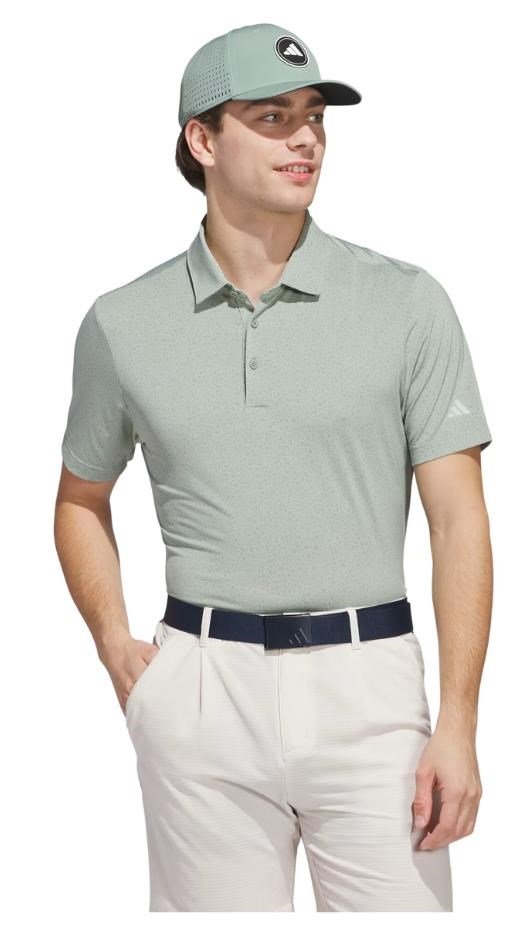 Adidas Ultimate365 Mini Bunker polo de hombre, silver green