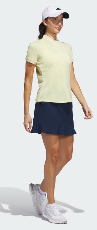 Adidas Ultimate365 Diamond Jacquard polo de mujer, amarillo polvo