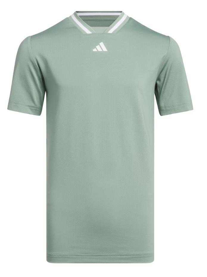 Adidas Collar junior polo infantil, silver green