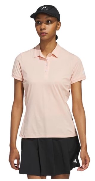 Adidas Ultimate365 Tour Twistknit polo de mujer, powder coral