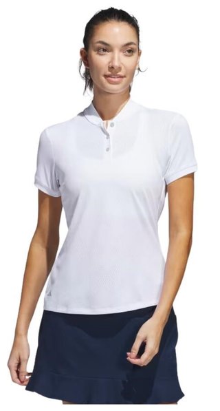 Adidas Ultimate365 Diamond Jacquard polo de mujer, blanco