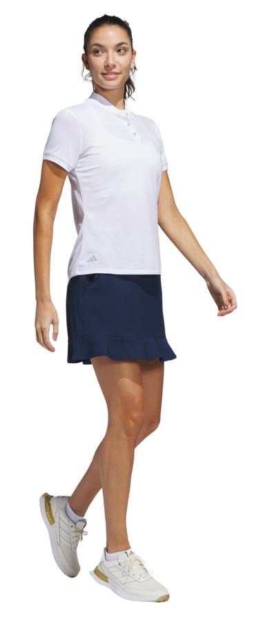 Adidas Ultimate365 Diamond Jacquard polo de mujer, blanco