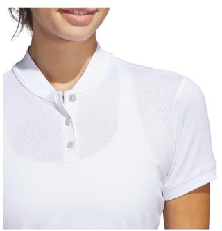 Adidas Ultimate365 Diamond Jacquard polo de mujer, blanco