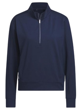 Adidas Ultimate365 half-zip sudadera de mujer, azul marino