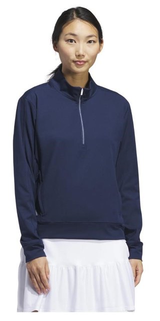 Adidas Ultimate365 half-zip sudadera de mujer, azul marino