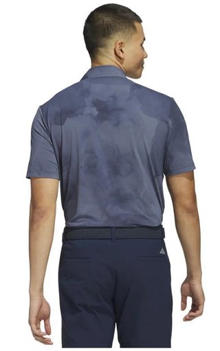 Adidas Tour Printed Mesh polo de hombre, collegiate navy/preloved ink