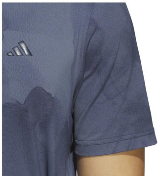Adidas Tour Printed Mesh polo de hombre, collegiate navy/preloved ink