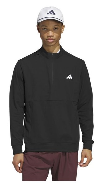 Adidas Tour 1/4-zip sudadera de hombre, negro