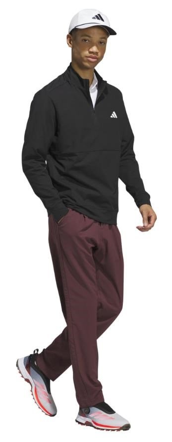 Adidas Tour 1/4-zip sudadera de hombre, negro