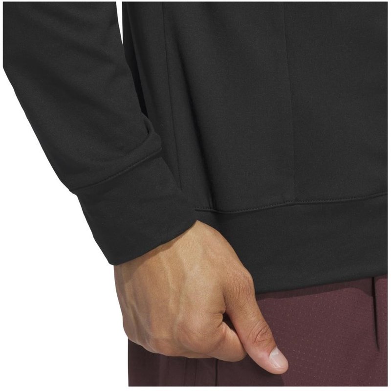 Adidas Tour 1/4-zip sudadera de hombre, negro