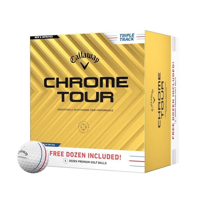 Callaway Chrome Tour Triple Track pelotas de golf 2024 (4 docenas, 48 pelotas)