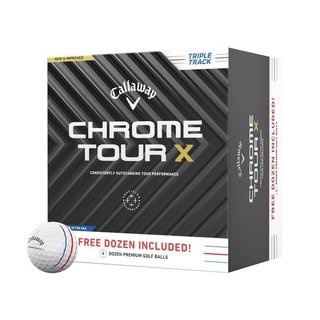 Callaway Chrome Tour X Triple Track pelotas de golf 2024 (48 pelotas, 4 docenas)