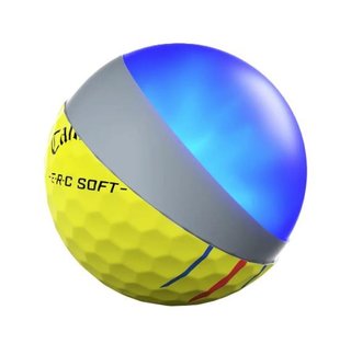 Callaway ERC Soft Triple Track pelotas de golf, amarillas