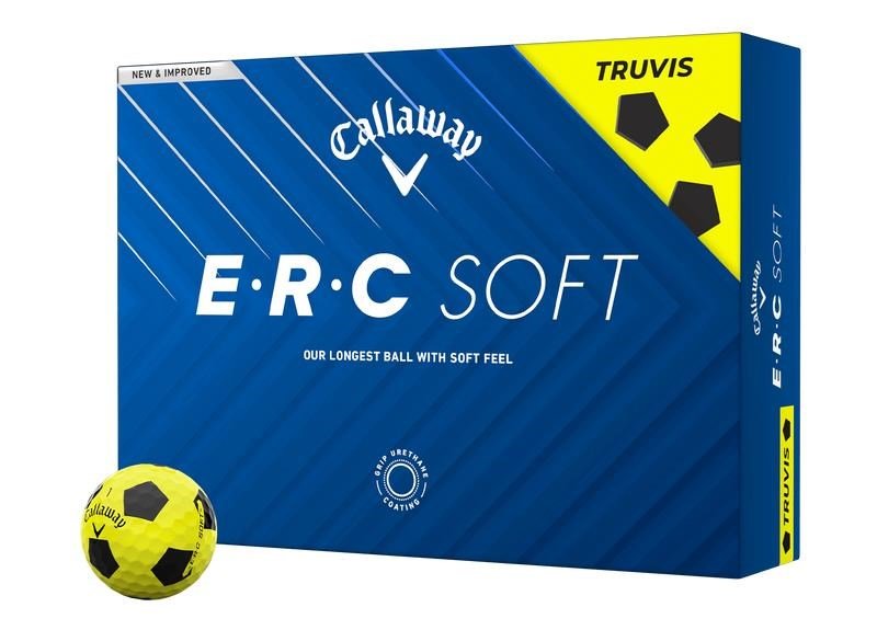 Callaway ERC Soft Truvis pelotas de golf, amarillas