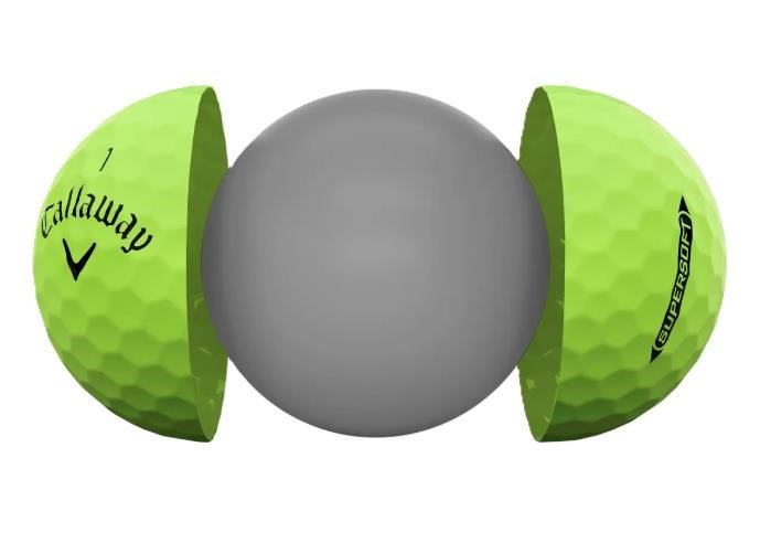 Callaway Supersoft Matte pelotas de golf, verdes
